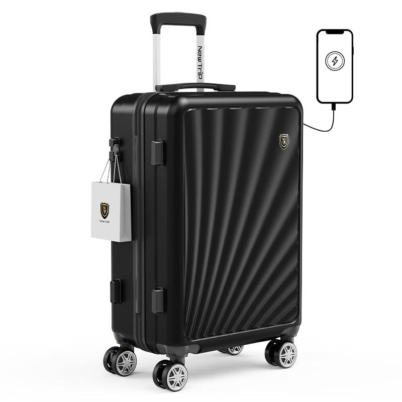 GB0301 スーツケース 静音ダブルキャスター ストッパー USB充電ポート