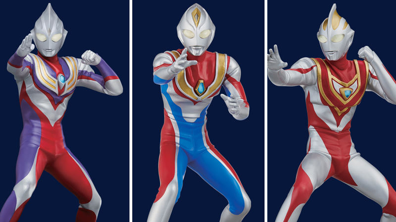 英雄勇像 ウルトラマン ティガ ダイナ ガイア アグル シン