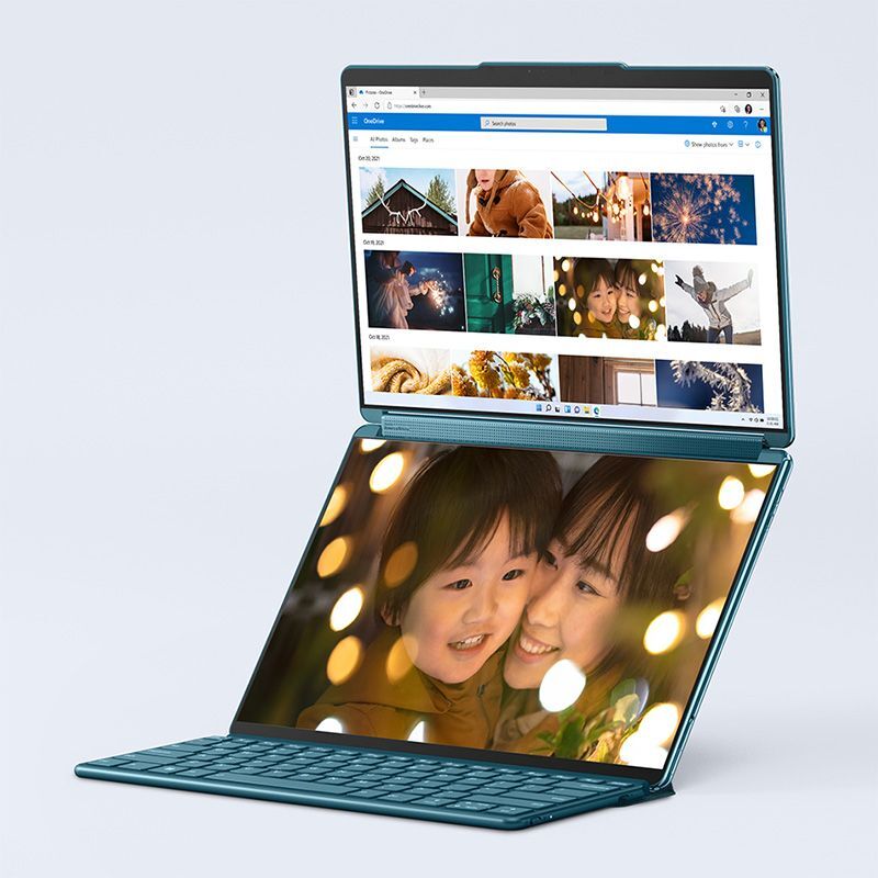レノボ「Yoga Book 9i」カフェで目立ちそうな「2画面」ノートパソコン
