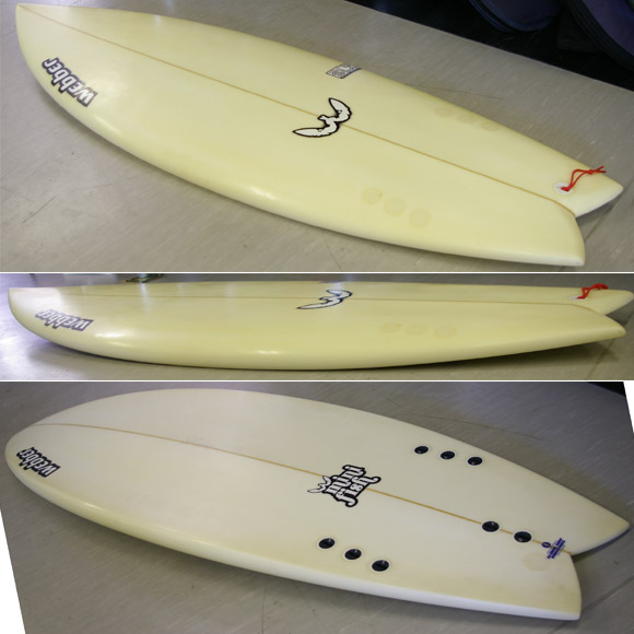 Webber Mini Fish SLX model 中古ショートボード 5`9 (No.9629450