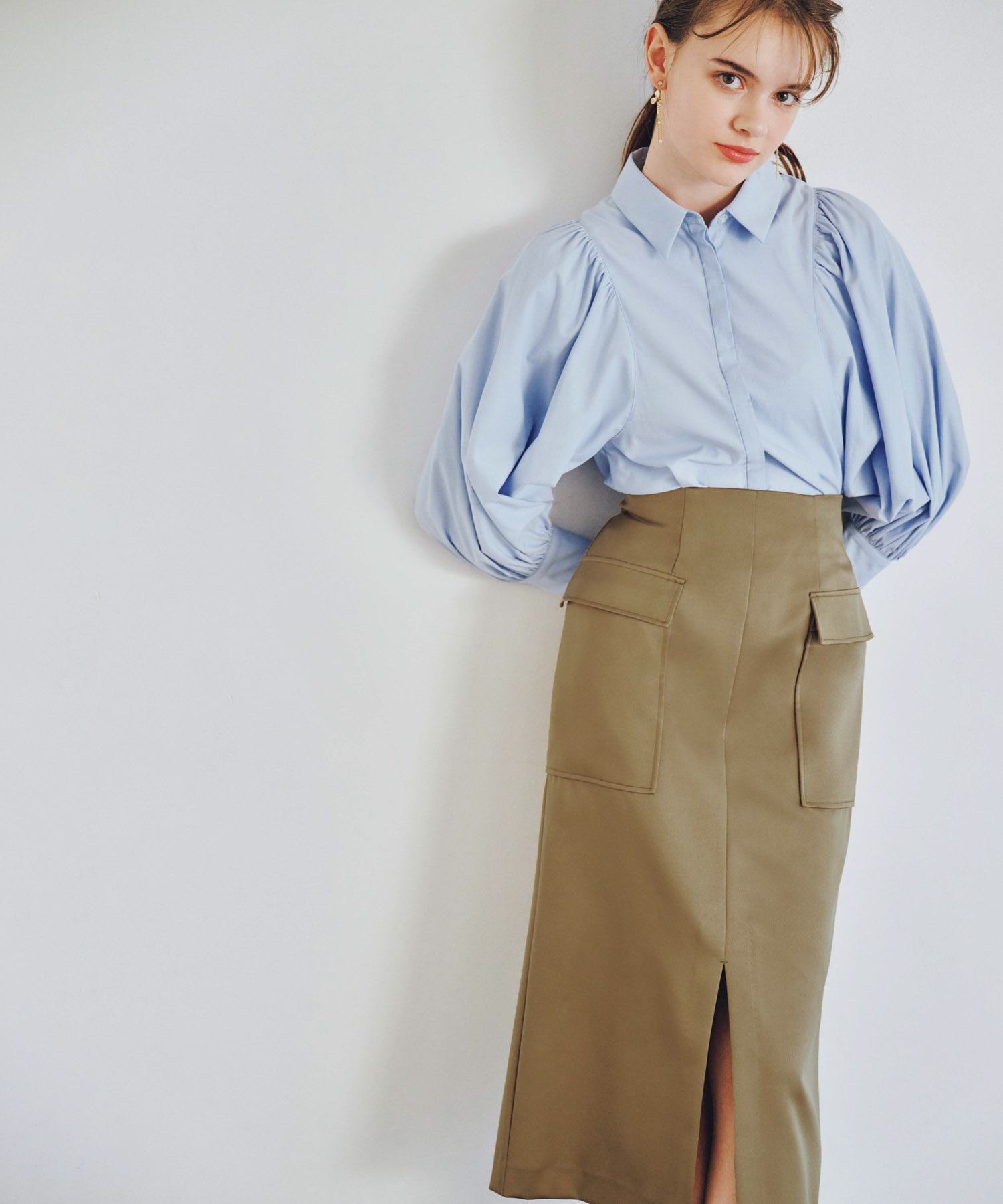 マットサテンカーゴスカート | タイトスカート | NOELA OFFICIAL WEB STORE