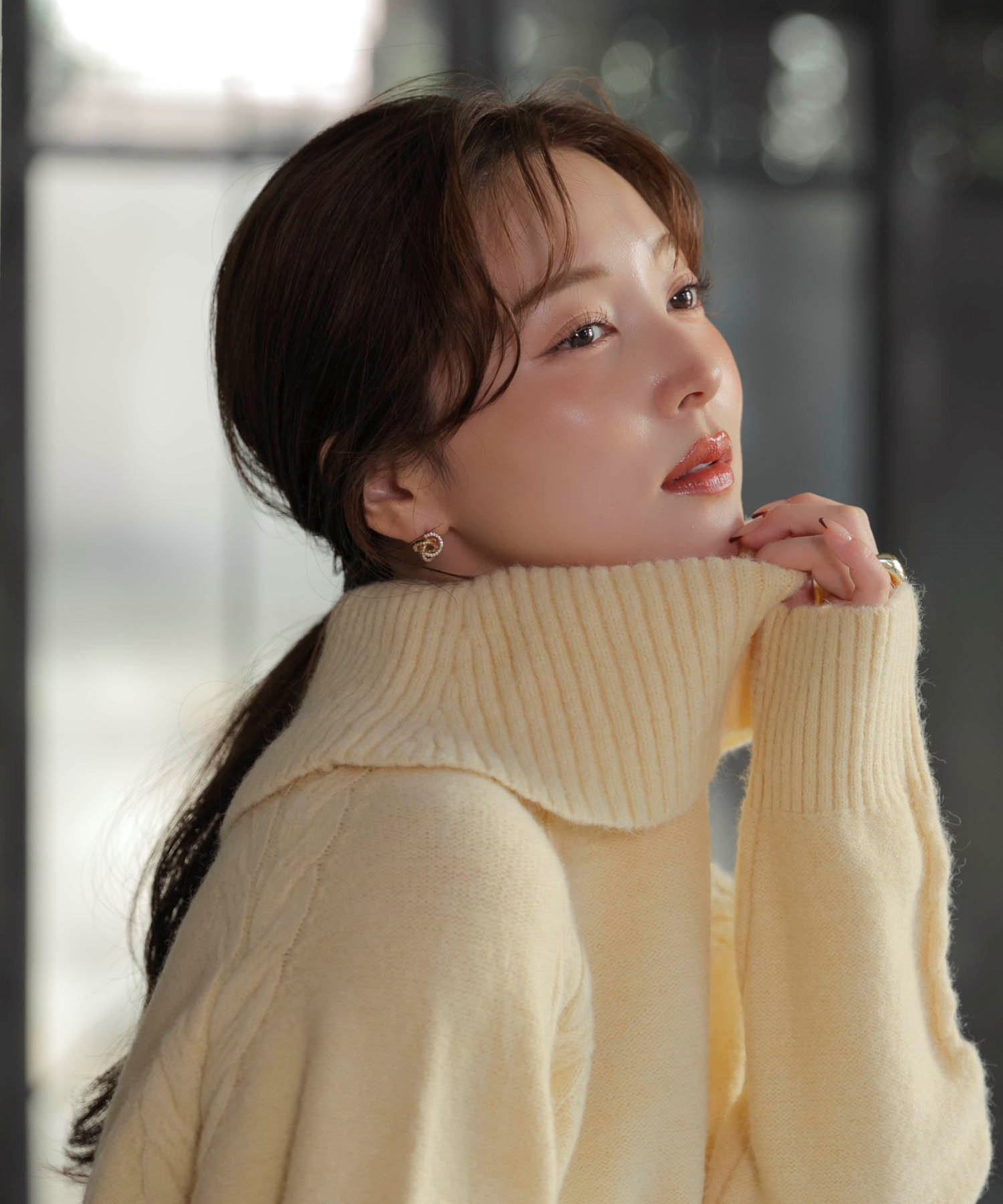 ケーブルデザインタートルニット | ニット | NOELA OFFICIAL WEB STORE