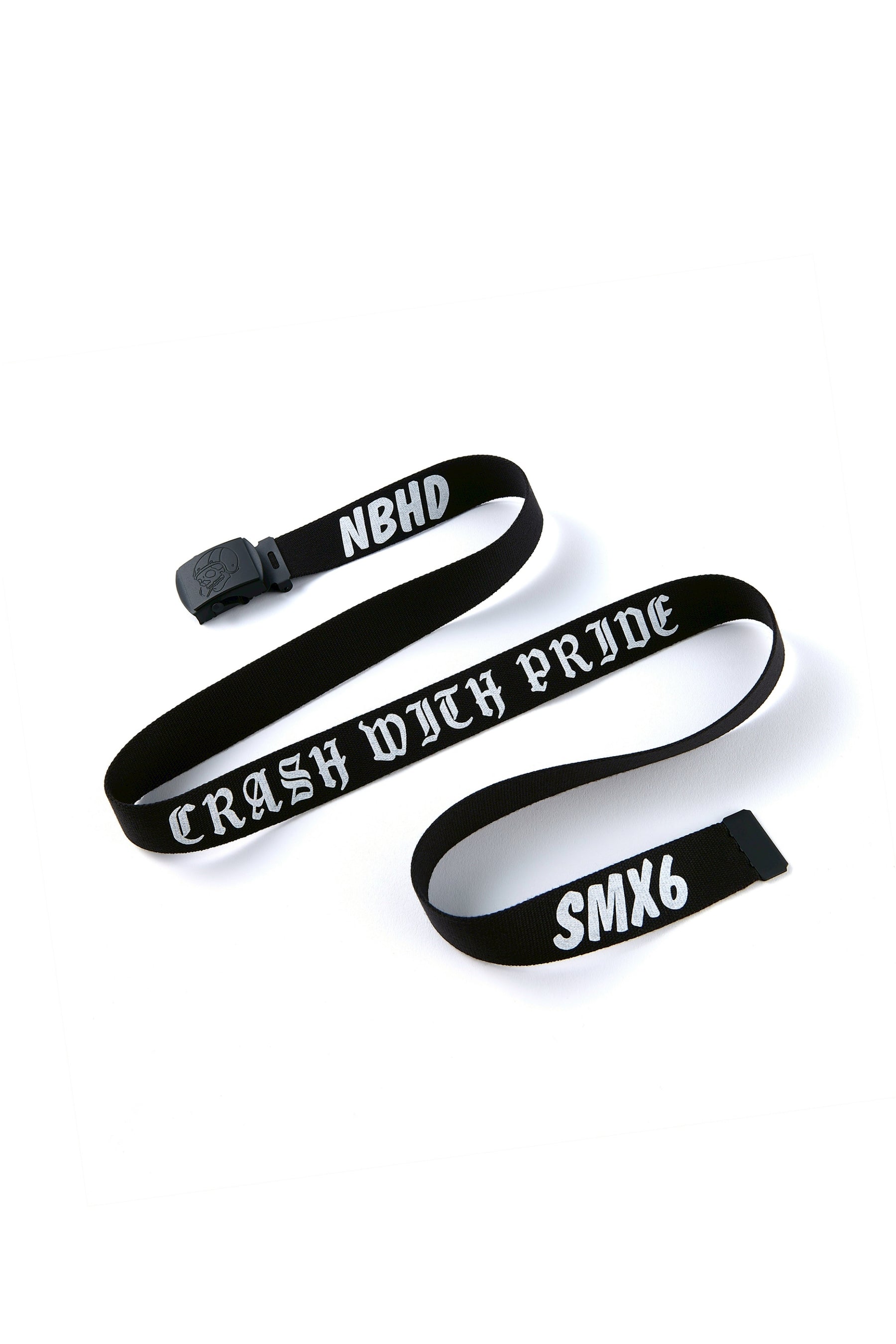 SAINT Mxxxxxx × NEIGHBORHOOD SS25 STHD . GI BELT / BLK - NUBIAN