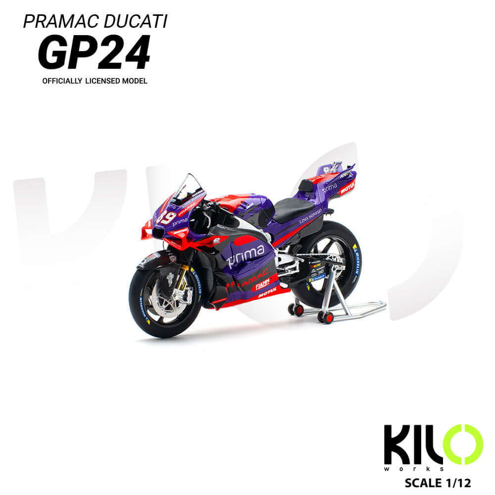 Pramac Ducati GP24 - Jorge Martin 1:12 Scale Model