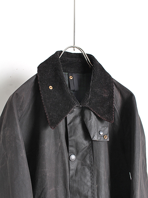VINTAGE】00s 3WARRANT REPROOF Barbour『BEDALE』BLACK 