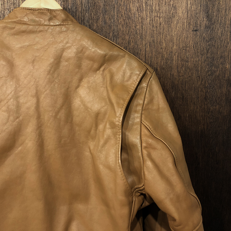 Schott Single Riders Jacket Camel 38（ショット シングル ライダース