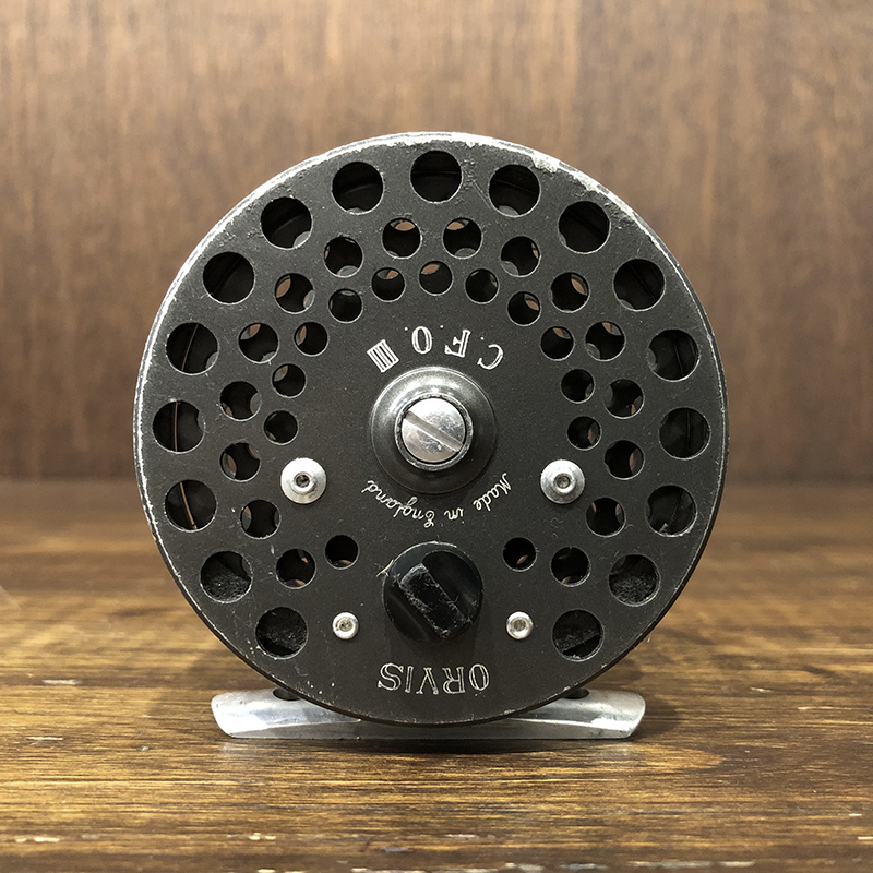 Orvis CFO III Screw Back Early Vintage Fly Reel With Suede Leather