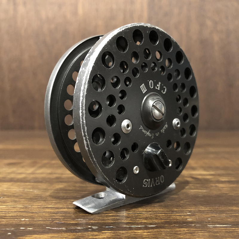 Orvis CFO III Screw Back Early Vintage Fly Reel With Suede Leather
