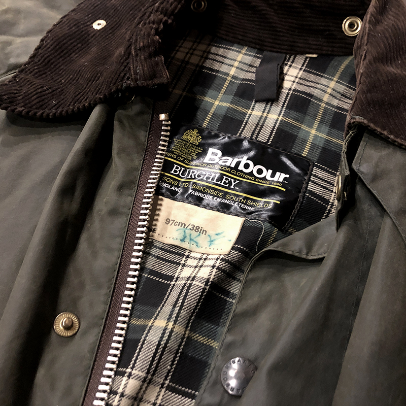 Barbour 2Warrant Burghley Coat Sage C38 バブアー バーレー コート