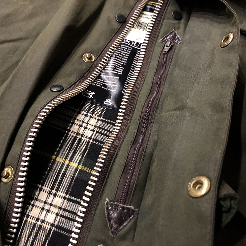 Barbour Transport Jacket Sage C36 Early 3Warrant Made in England