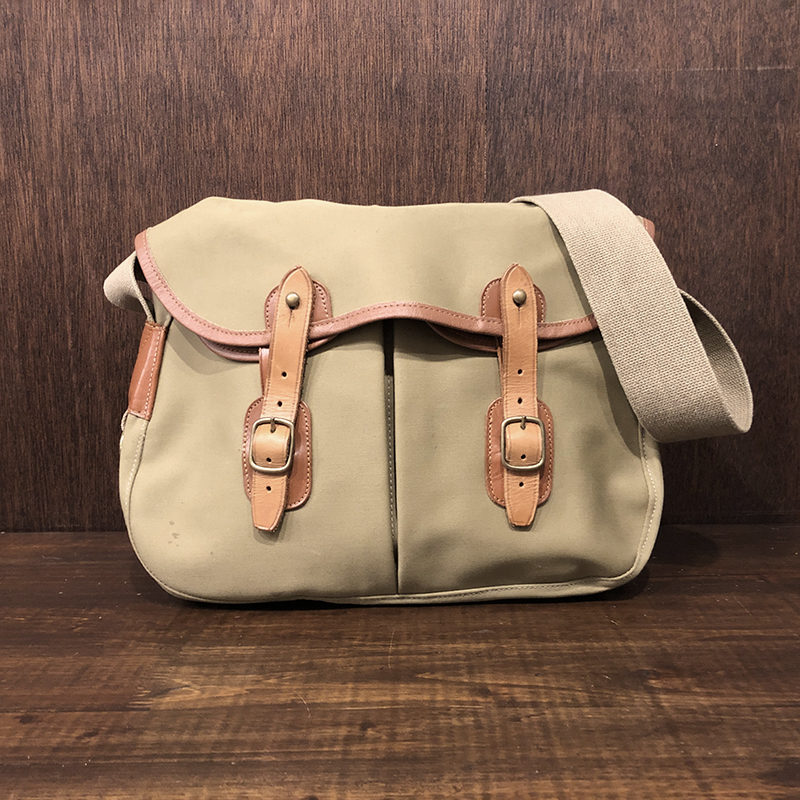 Brady Ariel Trout Vintage Fishing Field Shoulder Bag Tan Twill