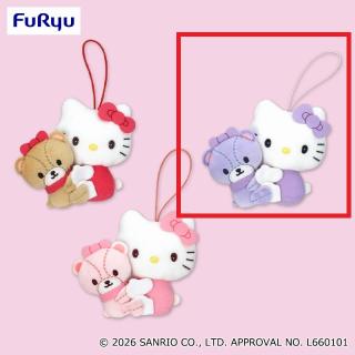 サンリオ】【Aレッド】ハローキティ カラフルペアマスコット