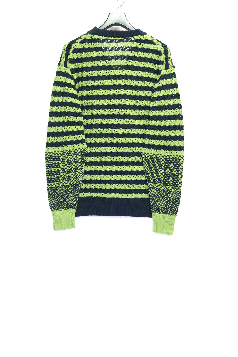 TOGA VIRILIS(トーガ ビリリース)のJacquard knit cardigan NAVYの通販