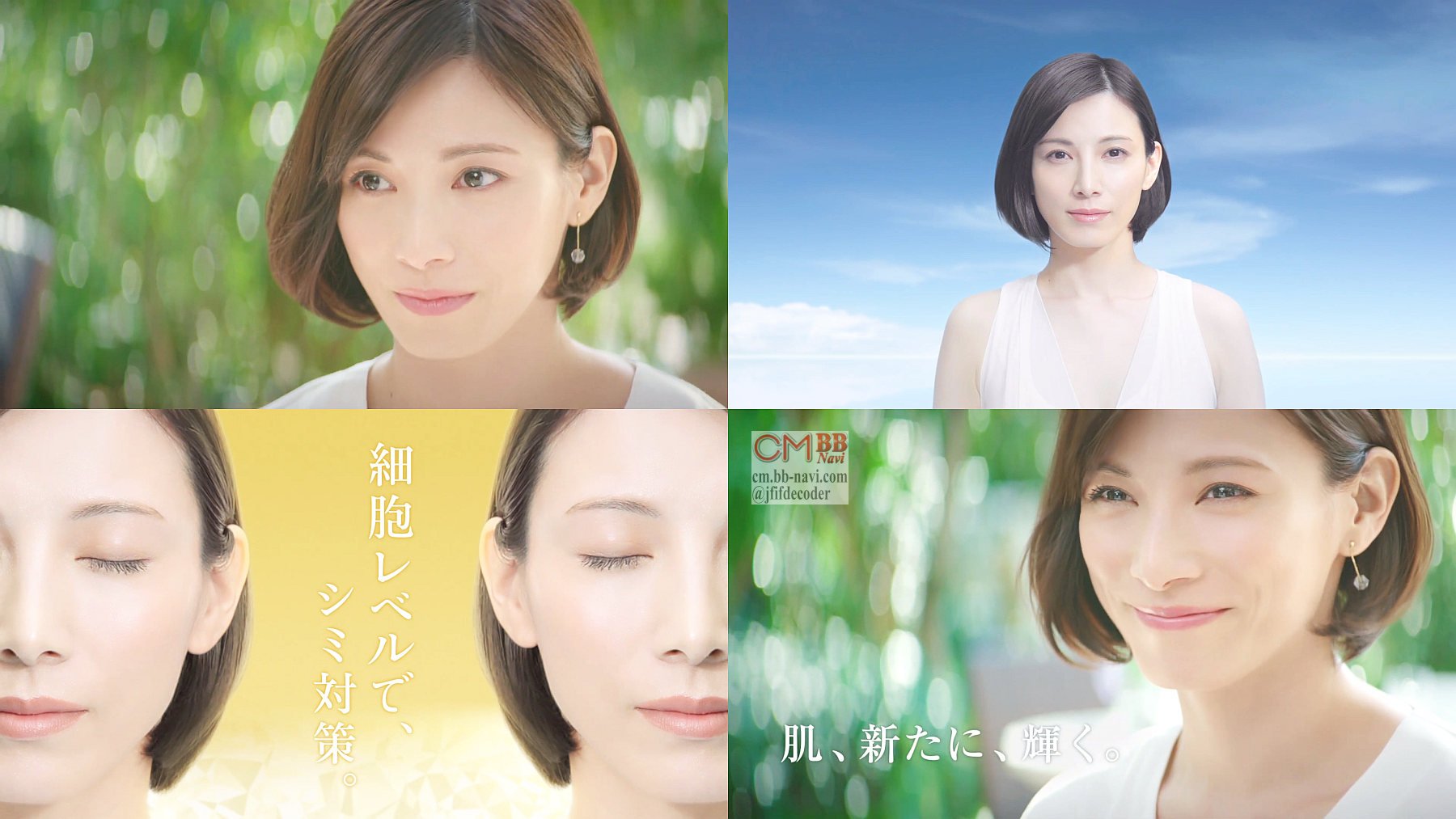 加藤あい シオノギ シナールLホワイト エクシア CM 隠しきれないシミ