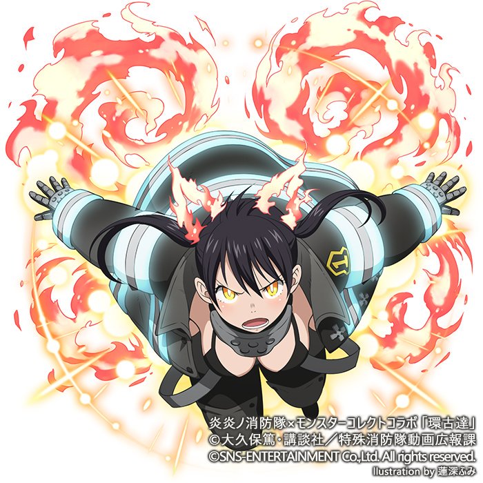 ∟『ラッキースケベられ 環古達』進化後のイラストです。 #モンコレ