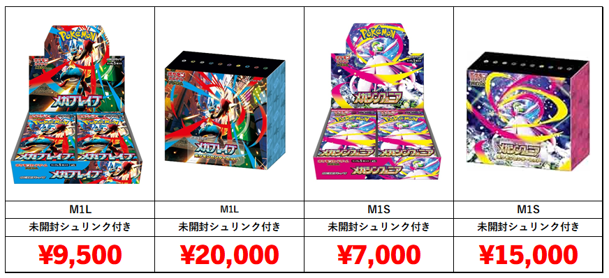 ポケモンカード最新弾「＃メガブレイブ」「＃メガシンフォニア」のBOX