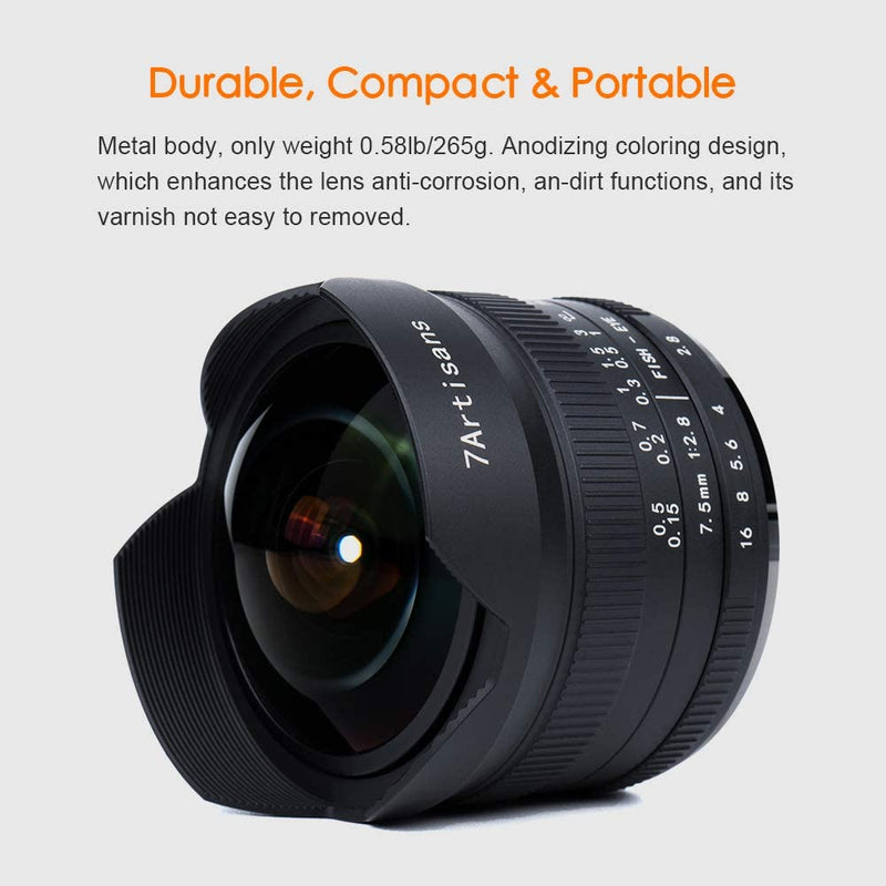 7artisans 七工匠 7.5mm F2.8 II 魚眼レンズ (ニコンZ)