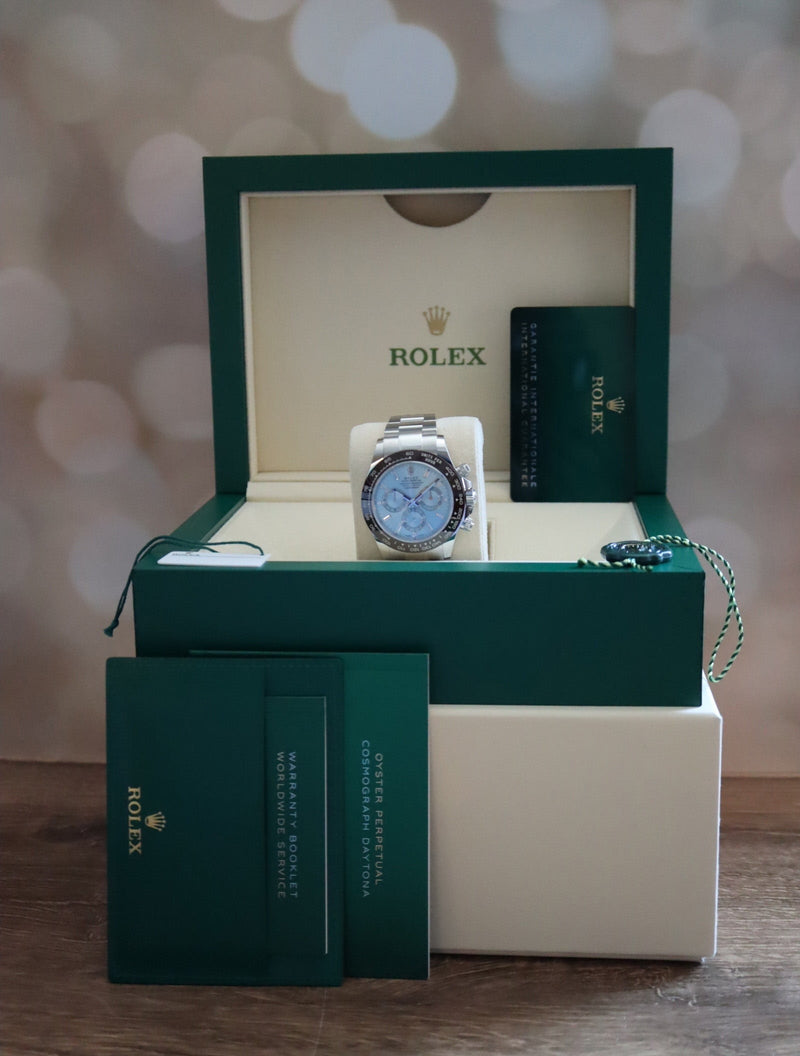 J38708: Rolex Platinum Daytona, Ref. 116506, Unworn 2023 Full Set