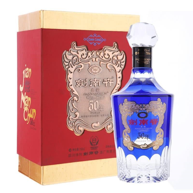 劍南春酒30年藍瓶濃香型白酒52度750毫升-白酒-劍南春-Jian Nan Chun