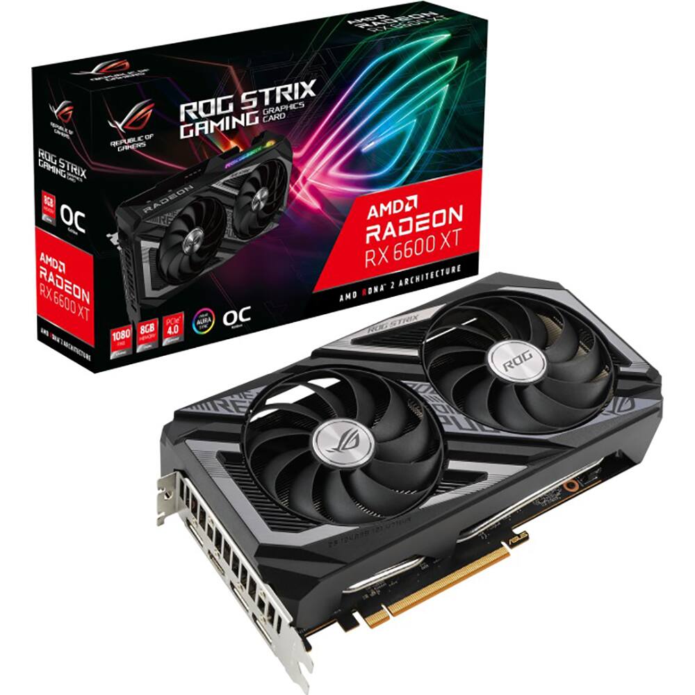 ASUS Radeon RX 6600 XT OC Edition Gaming Graphics Card ROG STRIX