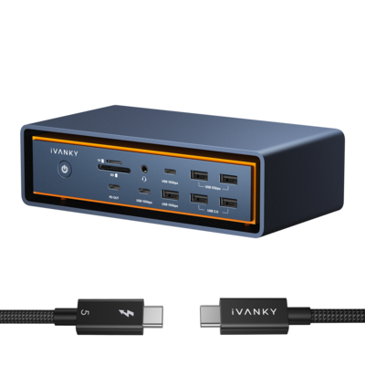 iVANKY FusionDock Max 2 Thunderbolt 5 Docking Station 23 in 1