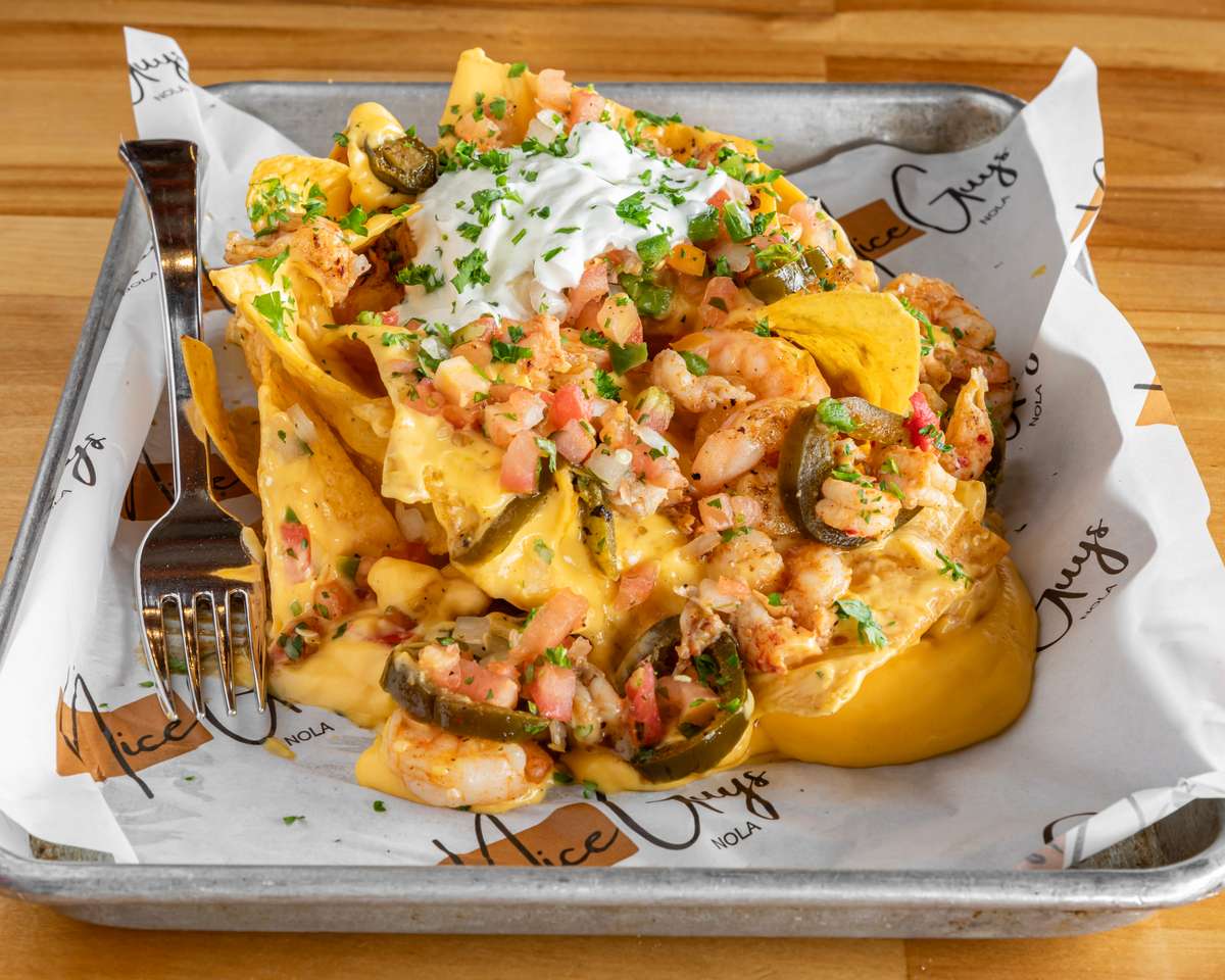 Nice Guys Seafood Nachos - Nice Guys Nola
