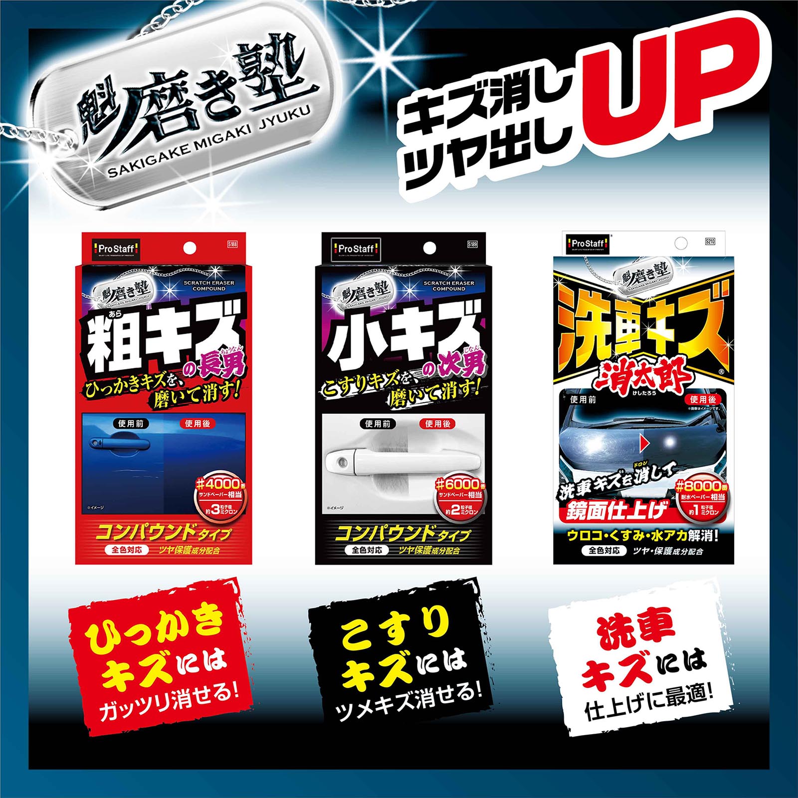 魁磨き塾 洗車キズ 消太郎 | 商品情報 | プロスタッフ