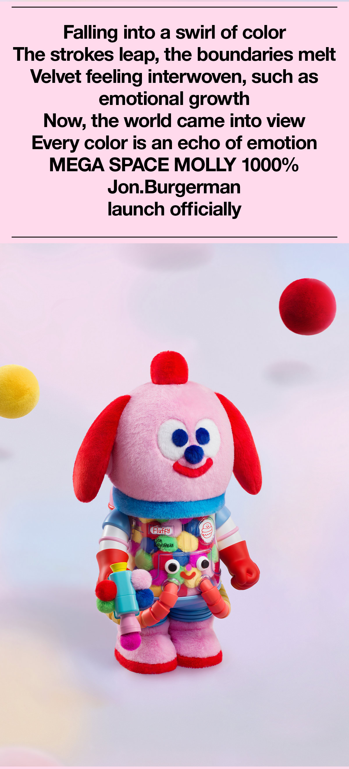 MEGA SPACE MOLLY 1000% Jon Burgerman - POP MART (United States)