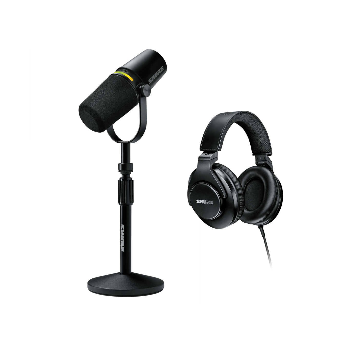 MV7+ Podcast Kit & SRH440A - MV7+ Gator Desktop Microphone Stand