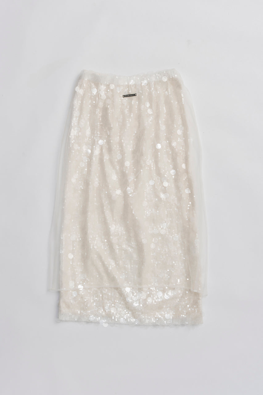 Tulle Wrap Sequin Skirt