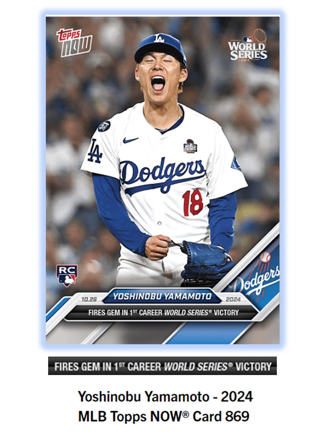 Topps株式会社が Topps NOW新商品「Yoshinobu Yamamoto - 2024 MLB