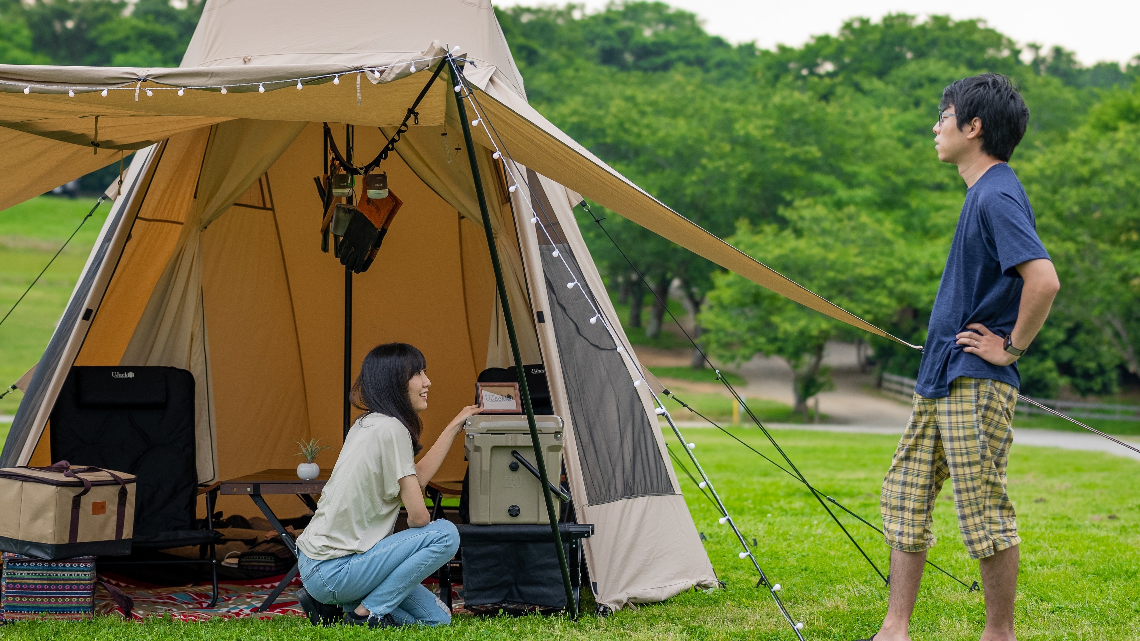 キャンプ用品ブランド「UJack」、ソロキャンプで手軽にグランピング