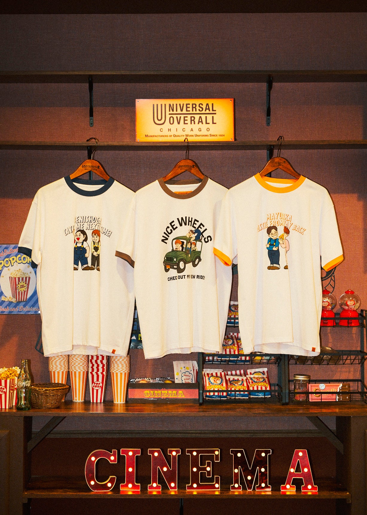 UNIVERSAL OVERALL」×「マユリカ」「紅しょうが」第二弾コラボが新たな