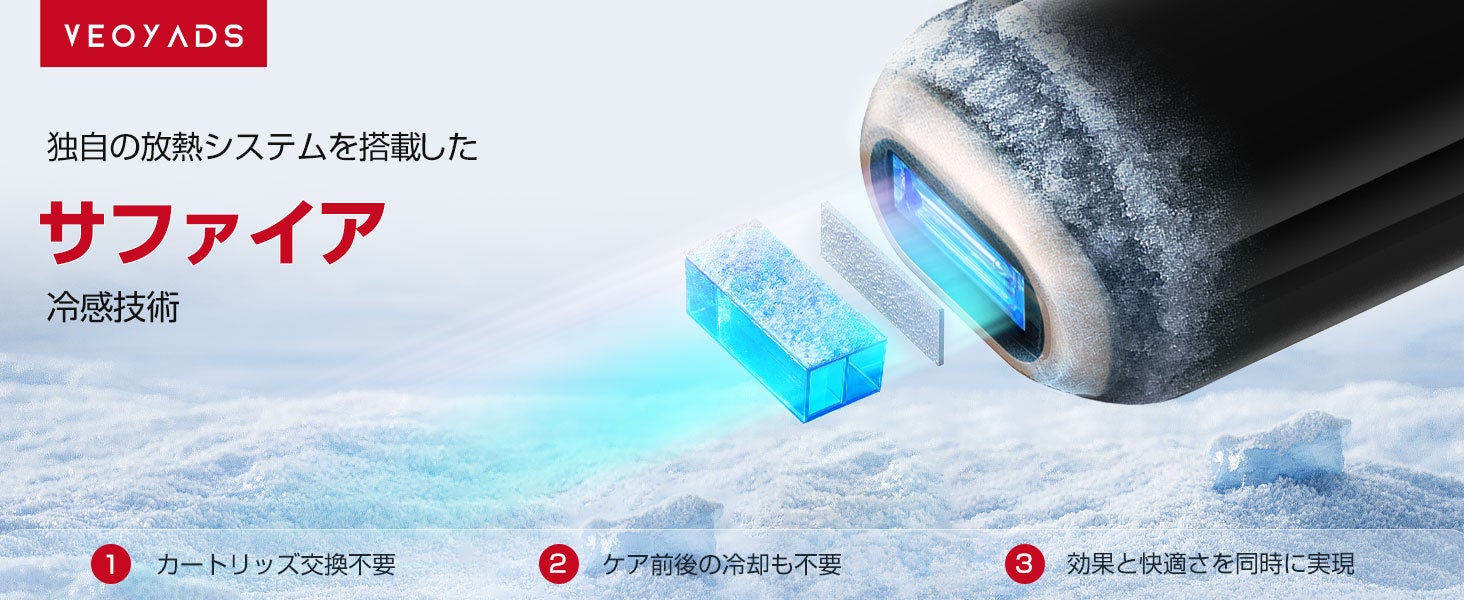 Veoyads】究極の脱毛スピードを体感！CRYSTAL HIPL光美容器が期間限定
