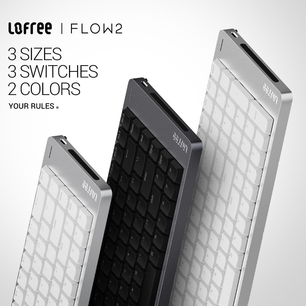 三陽合同会社、Lofree最新ロープロファイルキーボード『Flow 2