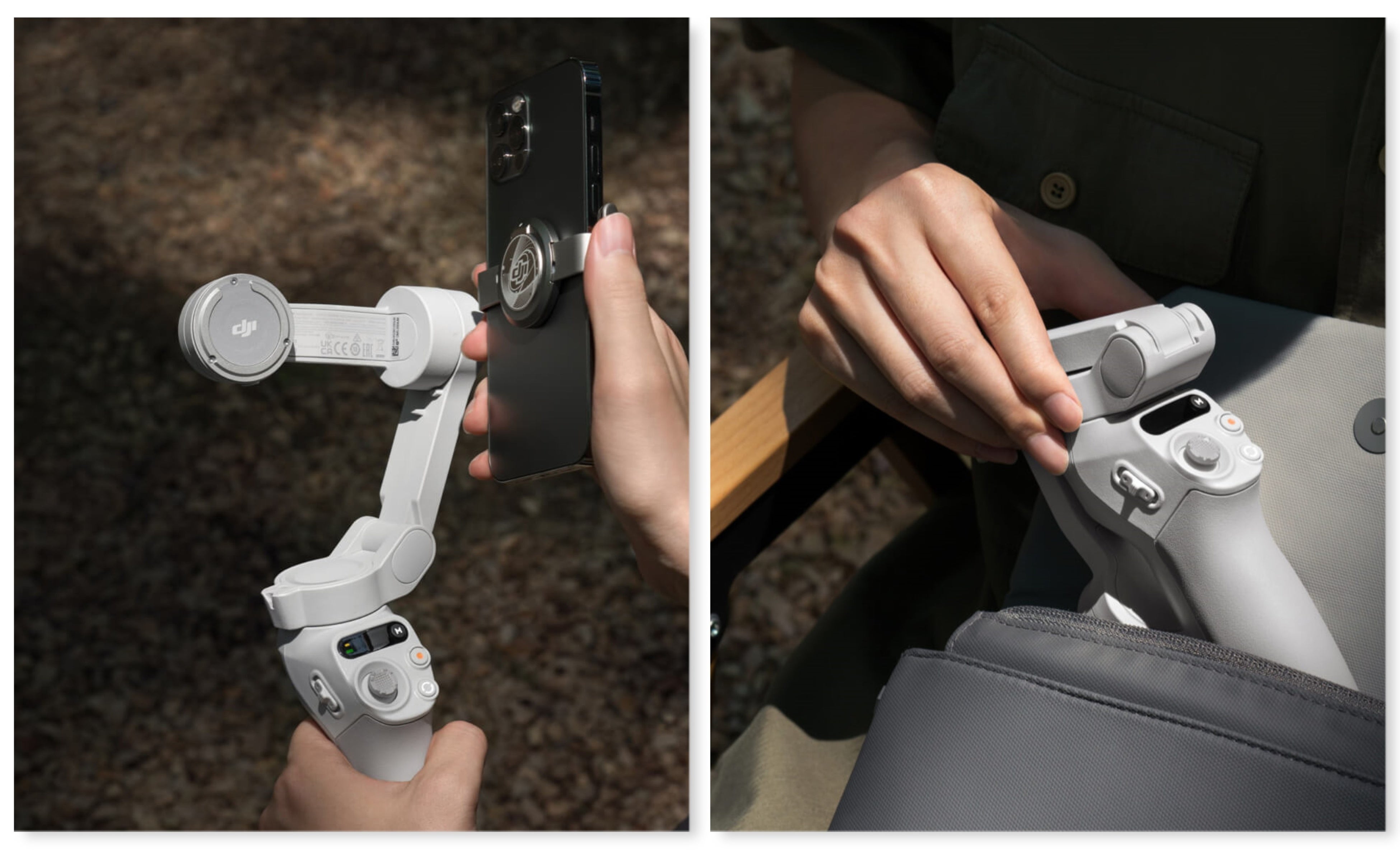 手ブレを抑えて撮影できるスマートフォン用ジンバル DJI Osmo Mobile 6