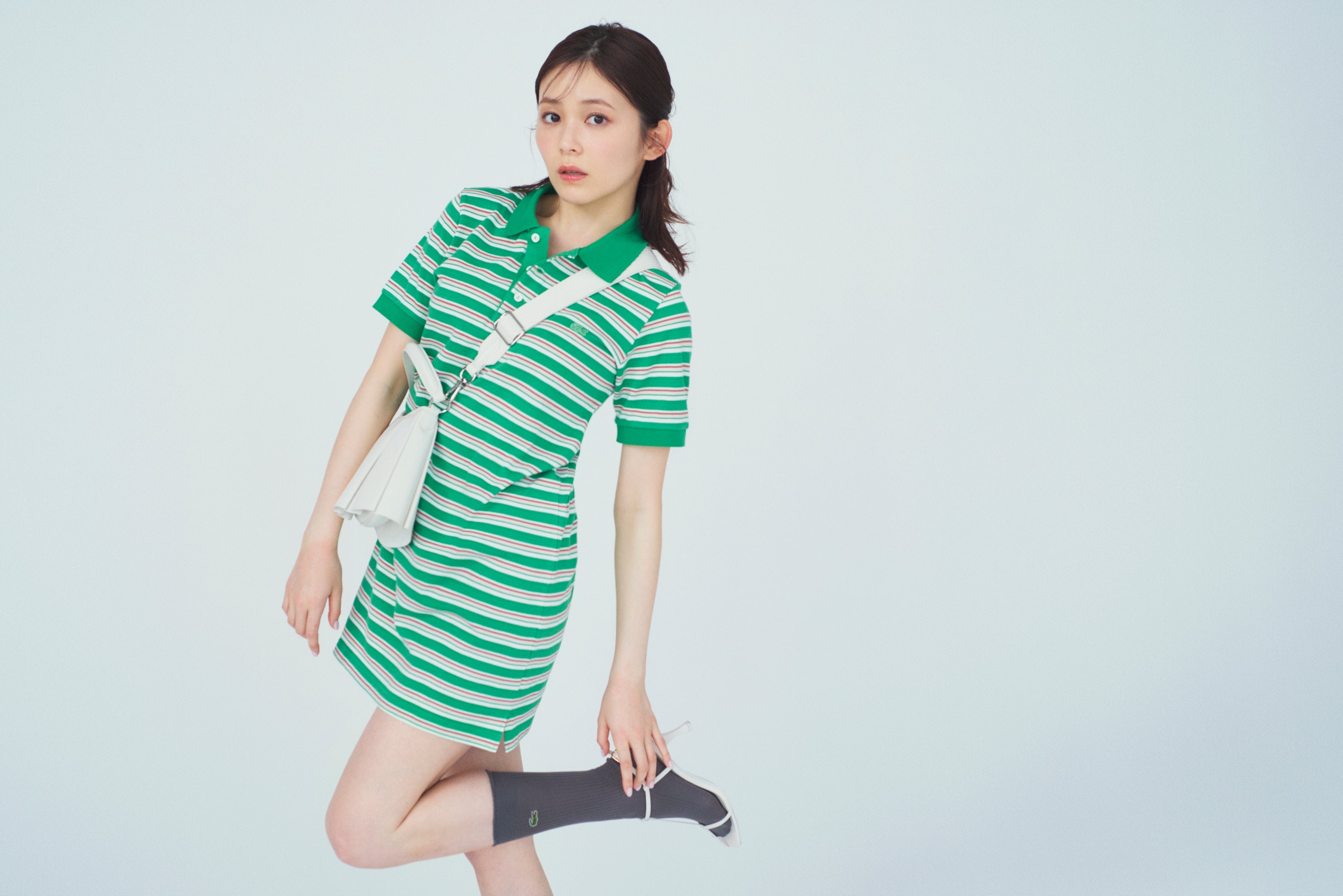SNIDEL(スナイデル)＞久間田琳加が彩る、LACOSTE for SNIDELの