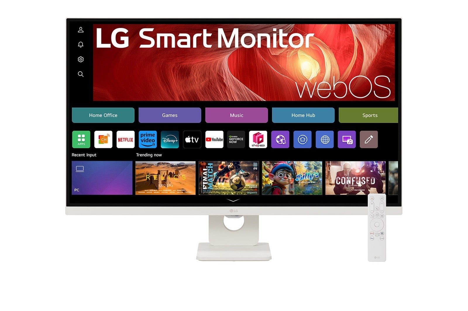 31.5インチ4K webOS搭載モニター「32U721SA-W」と27インチIPS 4K