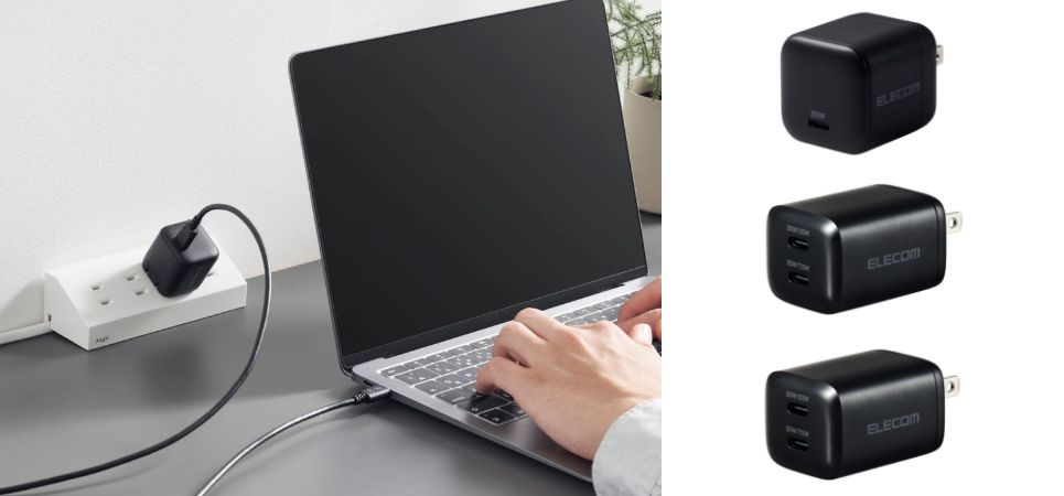 MacBook AirやiPhoneなどの高速充電に！手のひらサイズで持ち運びに