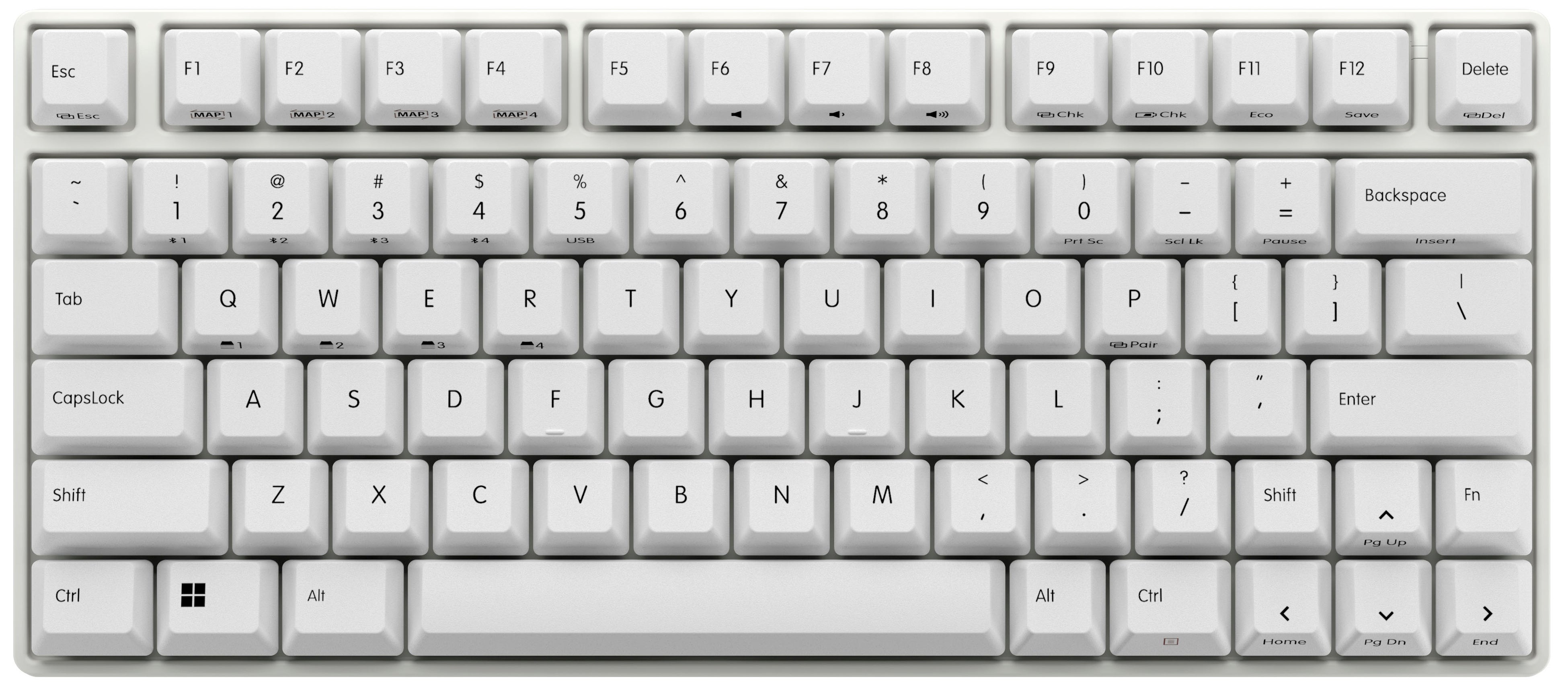 ASCII.jp：東プレ、ホワイトバージョンのキーボード2種8製品を