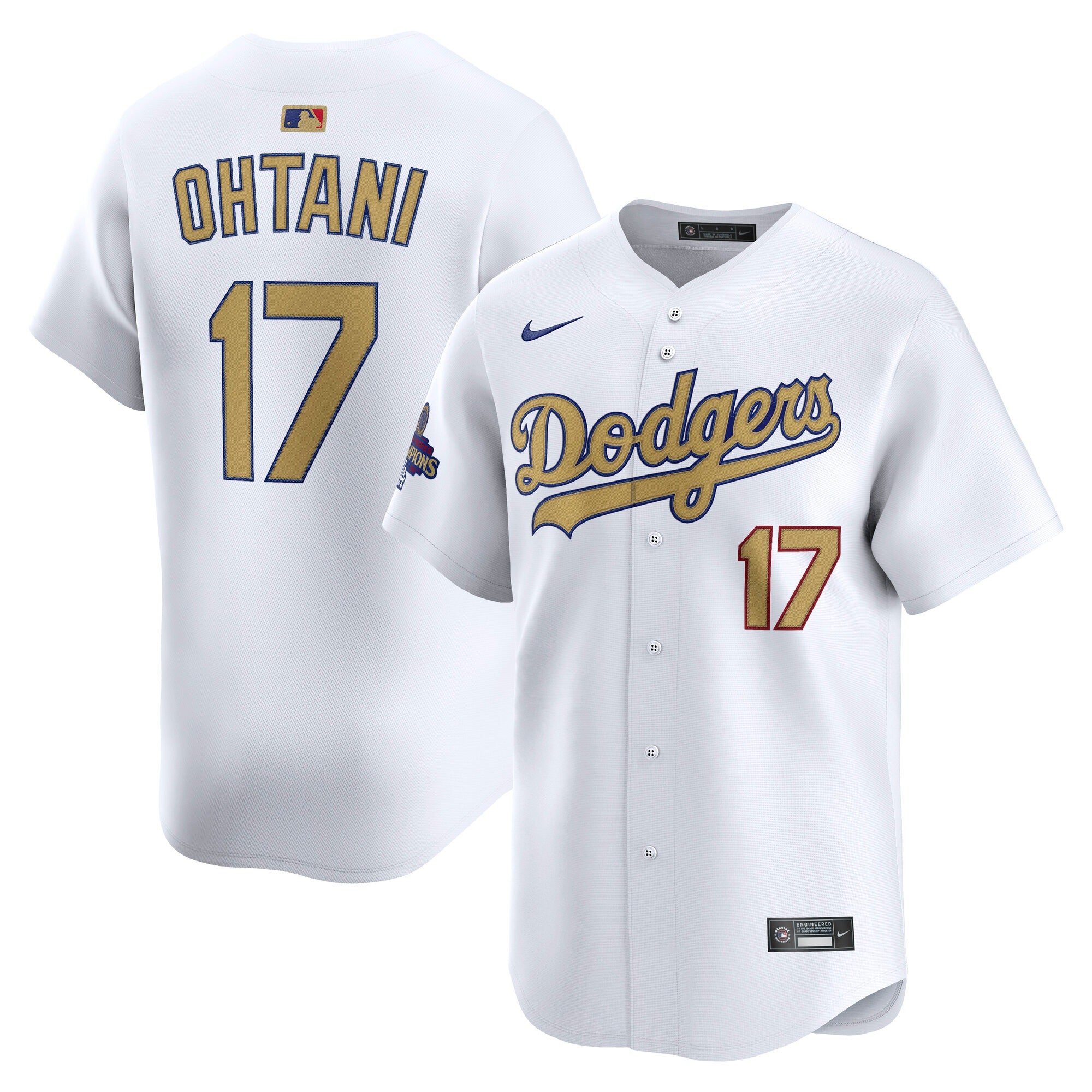 2024年 MLBワールドシリーズ制覇を記念したドジャース ゴールド