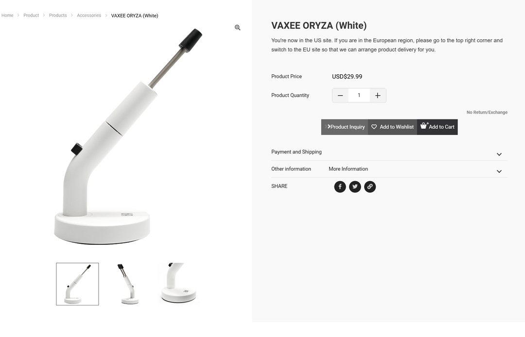 Vaxee currently has no plan to produce more ORYZA mouse bungees in