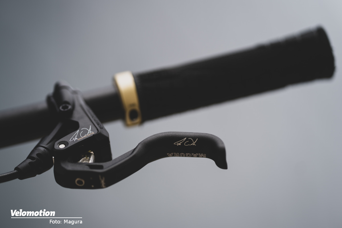 Limited brake in a noble design with eye-catching Gold Magura MT5