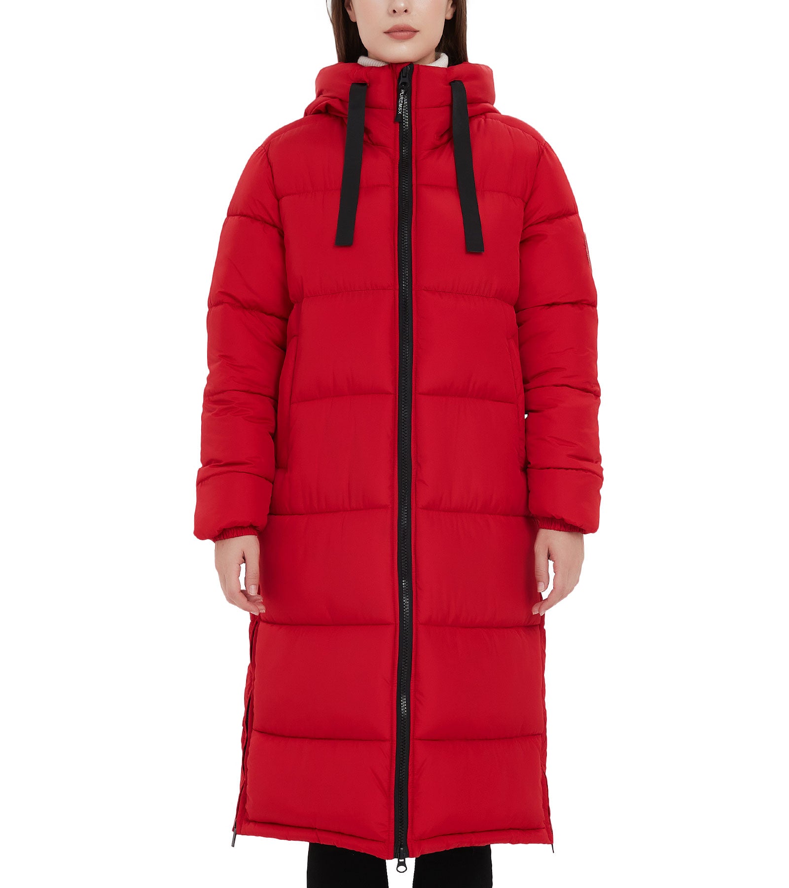 Women's Recycled Down Alternative Thickened Long Overcoat-PX23