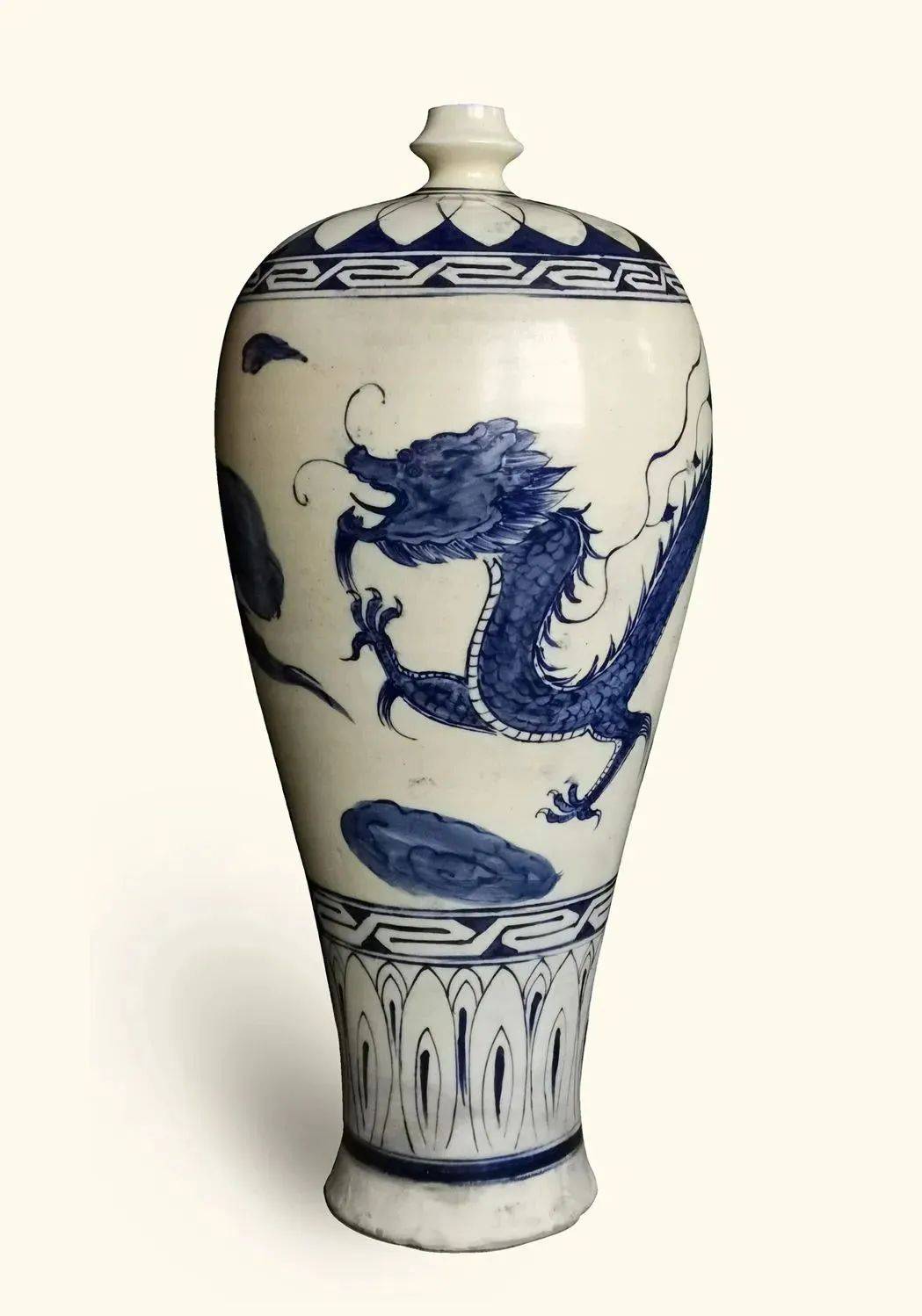 议宋青花-宋磁州窑青花龙纹梅瓶图像研析（器物上的中国文化艺术精神）_