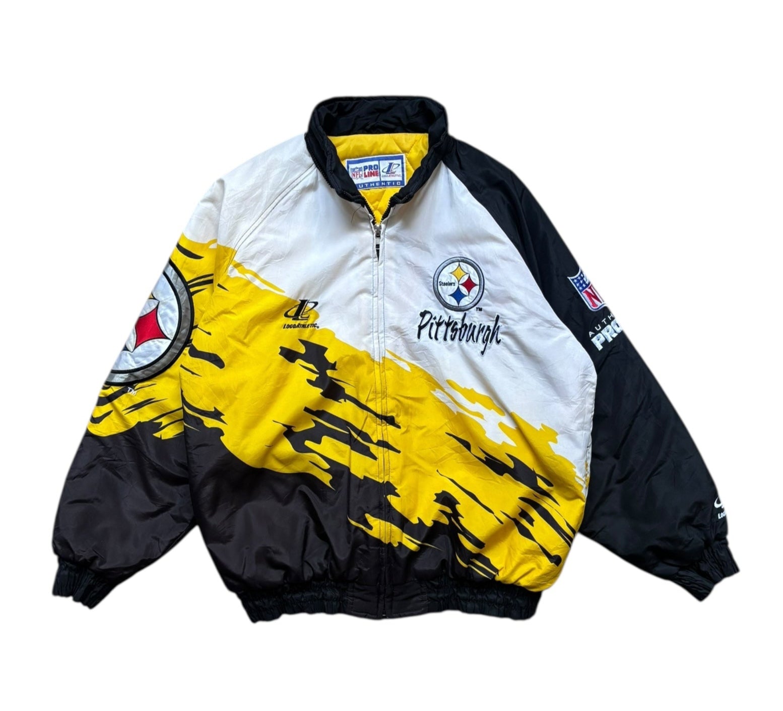 1990s Vintage Pro Line NFL Pittsburgh Steelers Jacket (L)