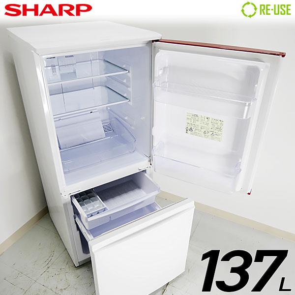 楽天市場】シャープ シャープ 2ドア冷蔵庫 137L SJ-BK14Y-W ホワイト