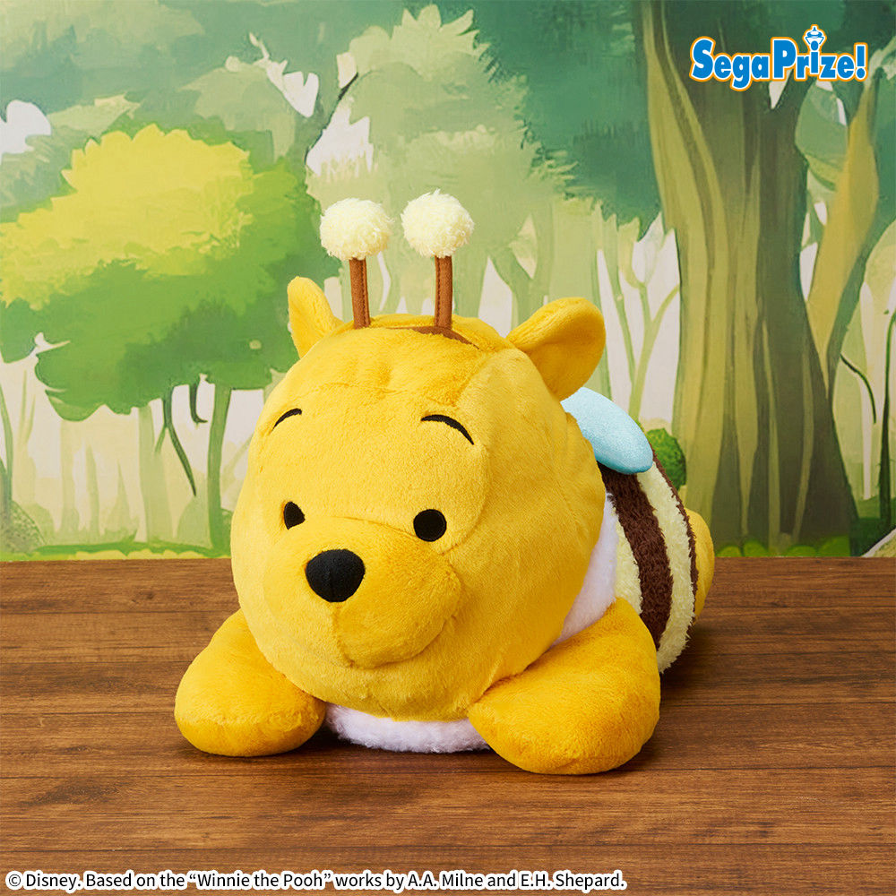 プライズ情報】くまのプーさん 寝そべり スーパーラージぬいぐるみ