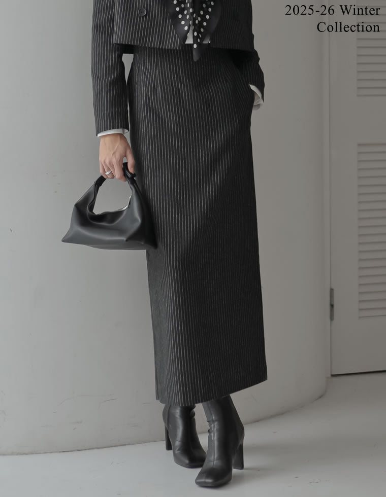 微起毛ストライプタイトスカート - スカート通販 | 人気レディース