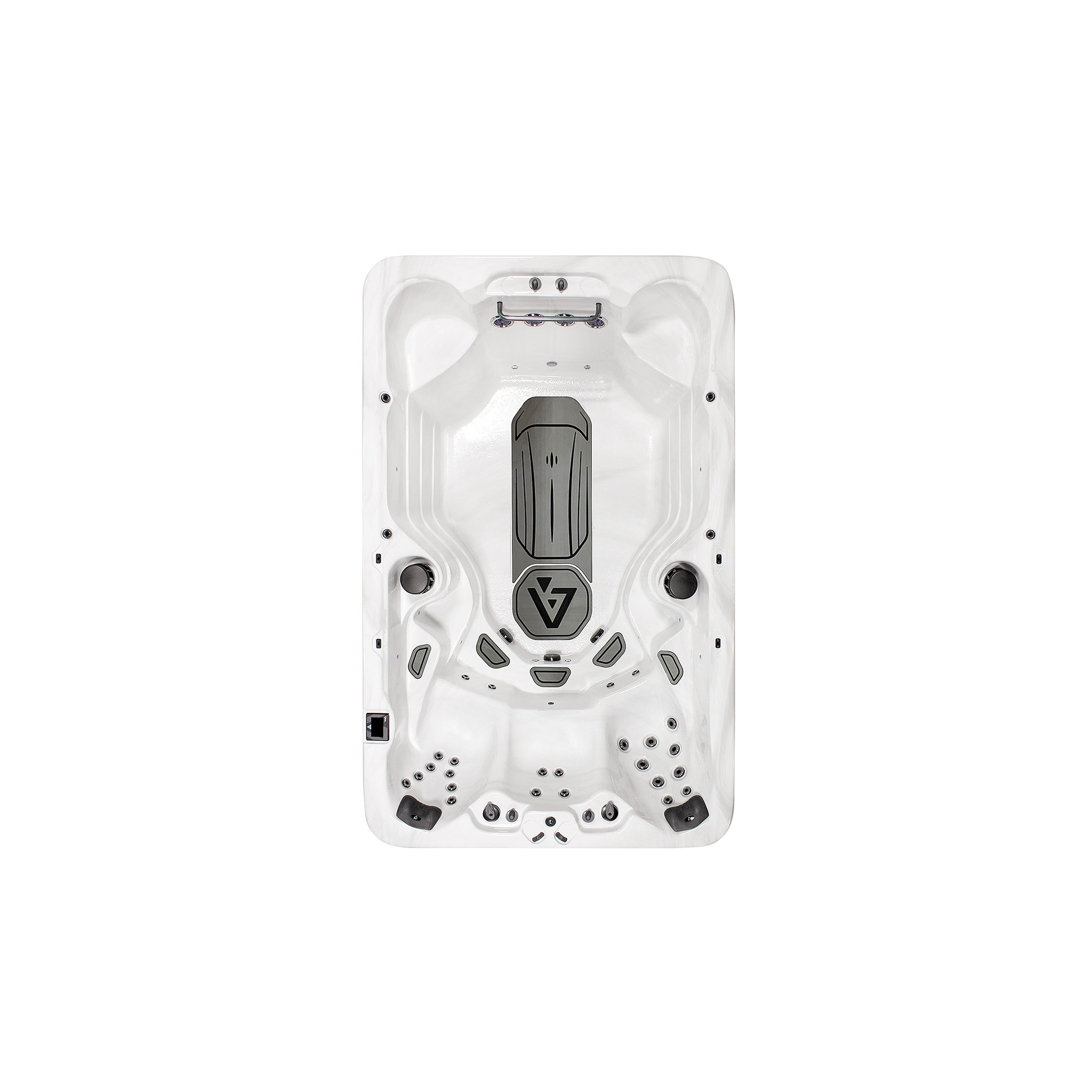 XF2 Silver Marble Modern Mocha | Swim Spa, VitaSpa